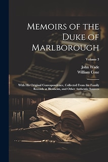Couverture_Memoirs of the Duke of Marlborough