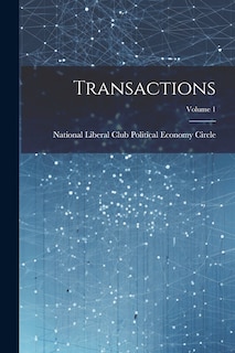 Couverture_Transactions; Volume 1