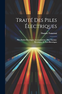 Couverture_Traité Des Piles Électriques