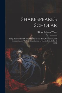 Couverture_Shakespeare's Scholar