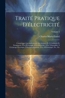 Front cover_Traité Pratique D'électricité