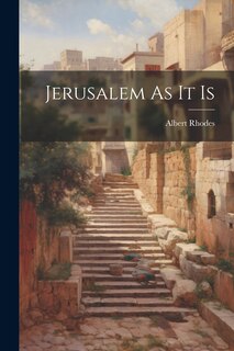 Front cover_Jerusalem As It Is