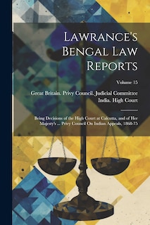 Couverture_Lawrance's Bengal Law Reports