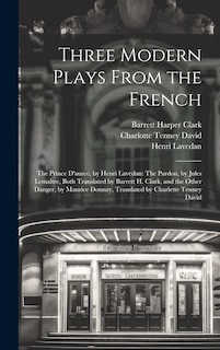 Front cover_Three Modern Plays From the French