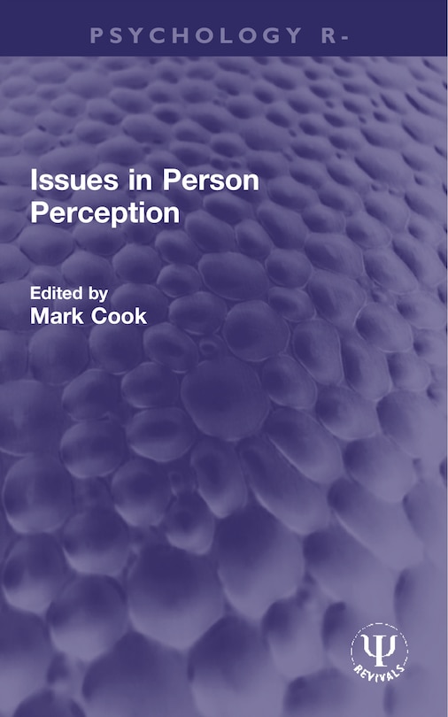Couverture_Issues in Person Perception