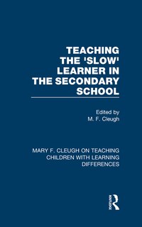 Couverture_Teaching The 'slow' Learner In The Secondary School