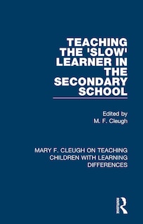 Couverture_Teaching the 'Slow' Learner in the Secondary School