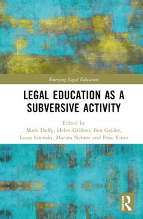 Front cover_Critical Legal Education as a Subversive Activity