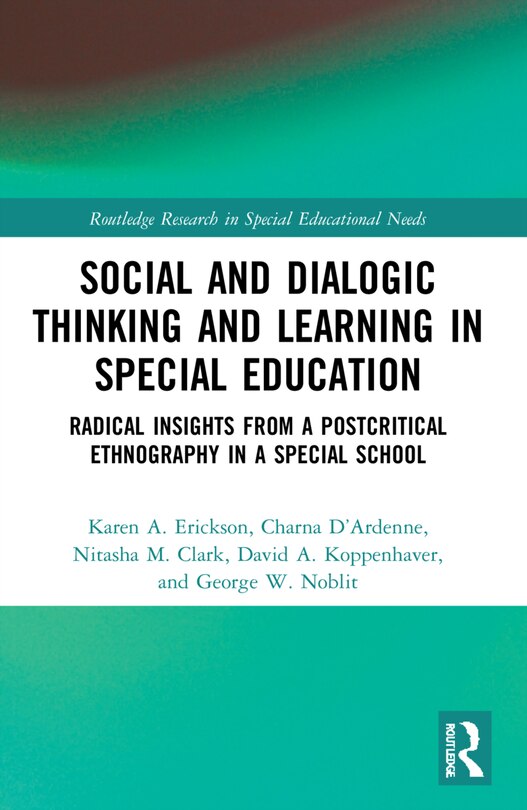 Front cover_Social and Dialogic Thinking and Learning in Special Education