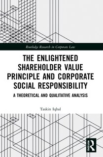 Front cover_Enlightened Shareholder Value Principle and Corporate Social Responsibility
