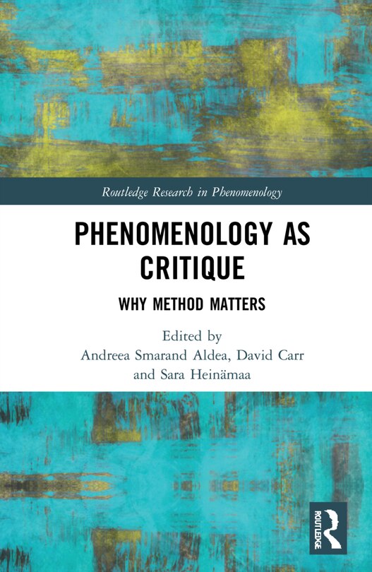 Front cover_Phenomenology As Critique