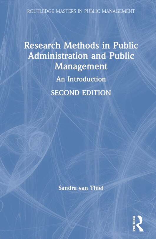Couverture_Research Methods In Public Administration And Public Management