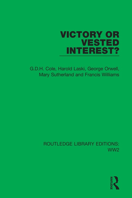 Front cover_Victory or Vested Interest?