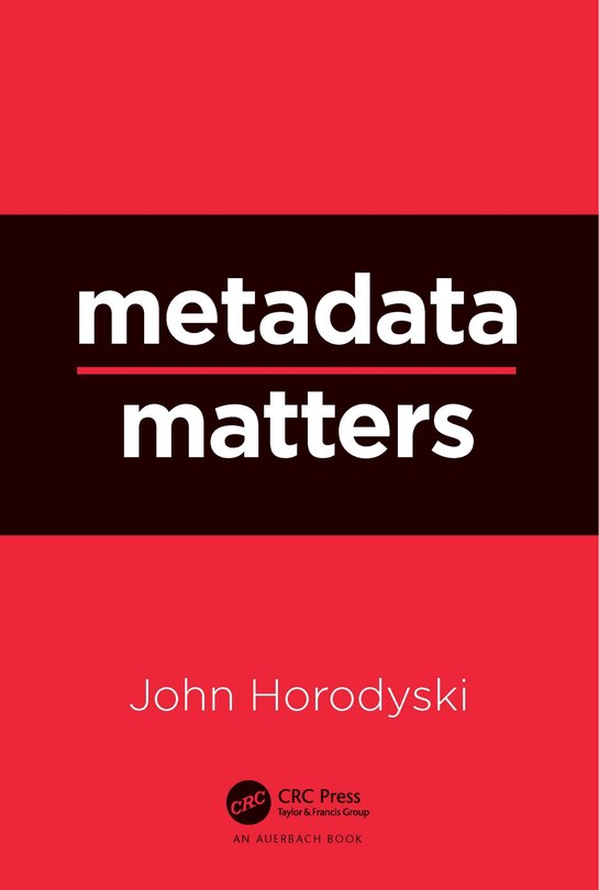 Front cover_Metadata Matters
