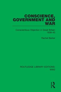 Front cover_Conscience, Government And War