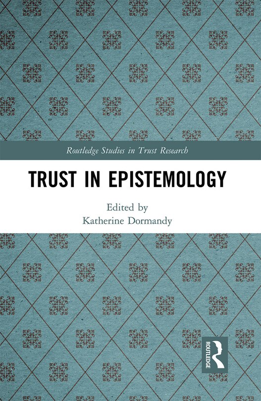 Front cover_Trust In Epistemology