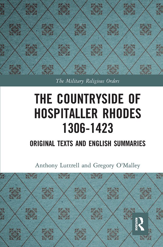 Front cover_Countryside Of Hospitaller Rhodes 1306-1423