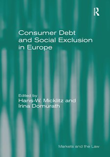 Front cover_Consumer Debt And Social Exclusion In Europe
