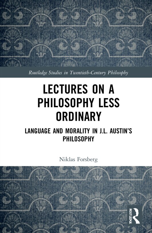 Front cover_Lectures on a Philosophy Less Ordinary
