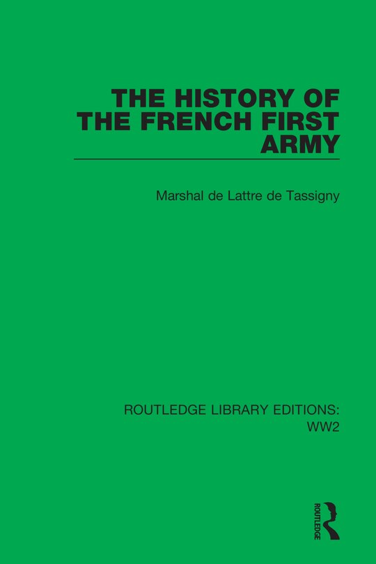 Front cover_The History Of The French First Army