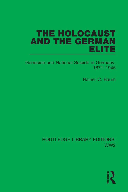 Front cover_Holocaust and the German Elite