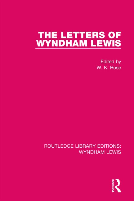 Front cover_The Letters of Wyndham Lewis