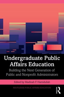 Couverture_Undergraduate Public Affairs Education