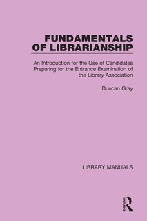 Couverture_Fundamentals of Librarianship