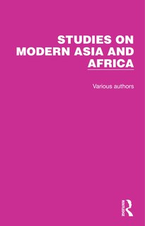 Couverture_Studies on Modern Asia and Africa