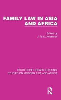 Front cover_Family Law In Asia And Africa