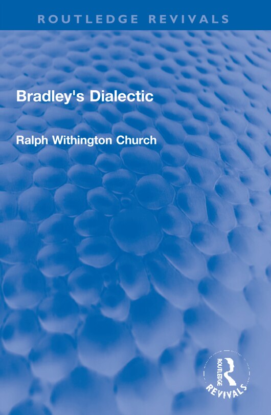 Couverture_Bradley's Dialectic