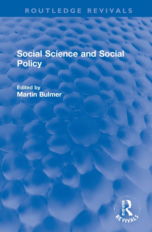 Front cover_Social Science And Social Policy
