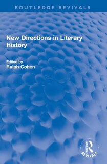 Front cover_New Directions in Literary History