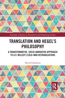 Front cover_Translation And Hegel's Philosophy