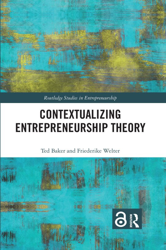 Front cover_Contextualizing Entrepreneurship Theory