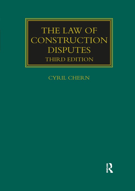 Couverture_The Law Of Construction Disputes