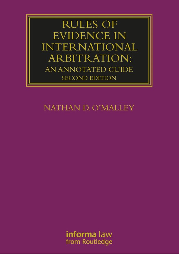 Front cover_Rules Of Evidence In International Arbitration