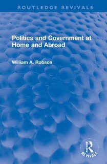 Front cover_Politics And Government At Home And Abroad