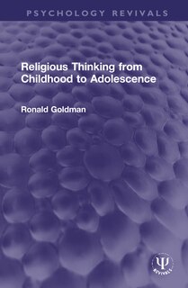 Front cover_Religious Thinking From Childhood To Adolescence