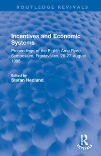 Couverture_Incentives And Economic Systems