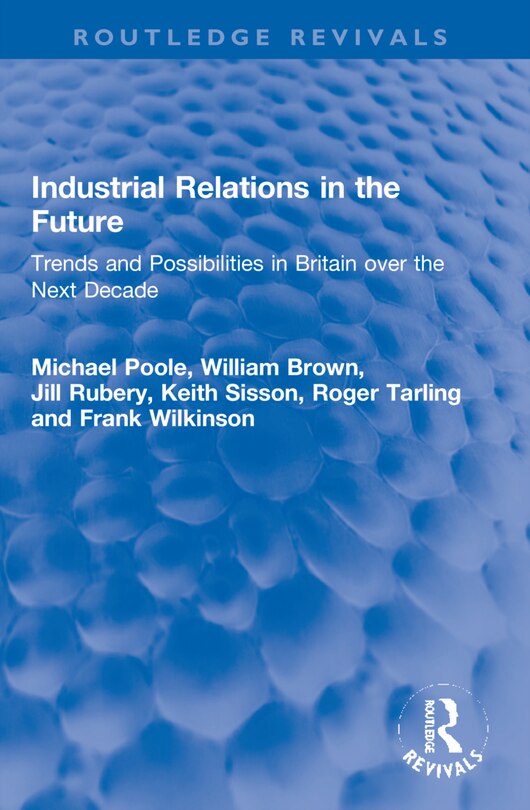 Couverture_Industrial Relations in the Future