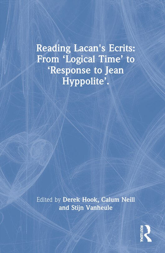 Front cover_Reading Lacan's Ecrits