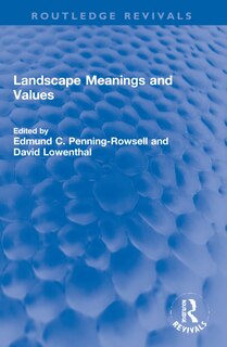 Front cover_Landscape Meanings and Values