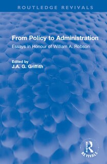 Couverture_From Policy To Administration
