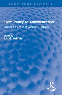 Front cover_From Policy to Administration