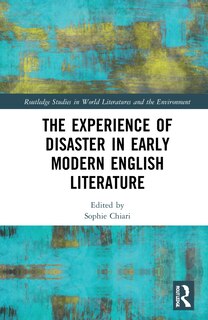 Couverture_Experience of Disaster in Early Modern English Literature