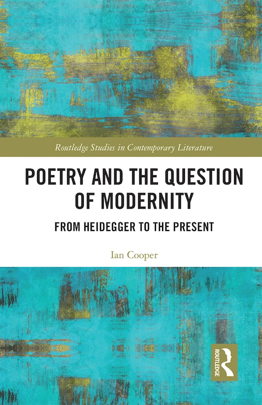 Couverture_Poetry And The Question Of Modernity