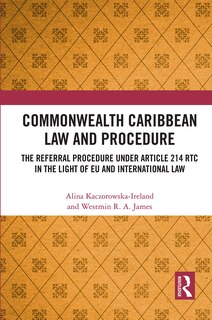 Couverture_Commonwealth Caribbean Law And Procedure