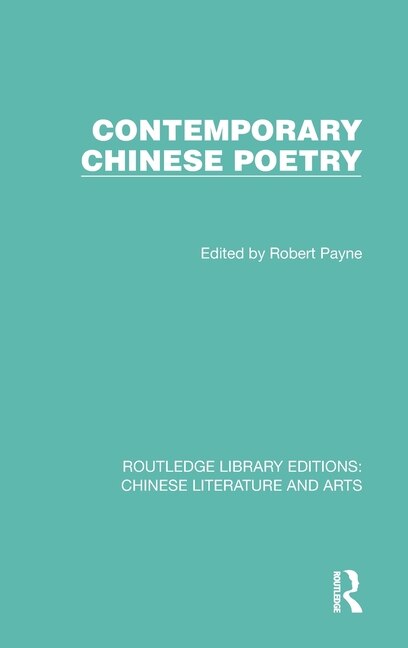 Couverture_Contemporary Chinese Poetry