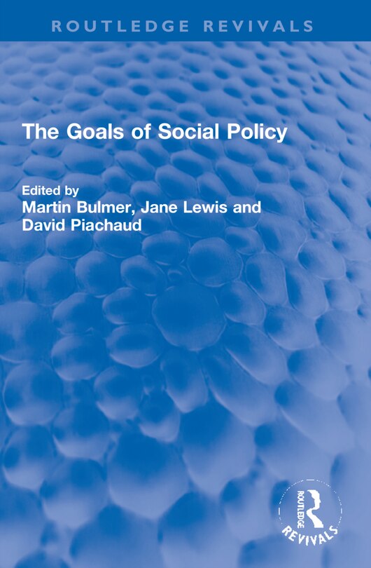 Couverture_The Goals of Social Policy